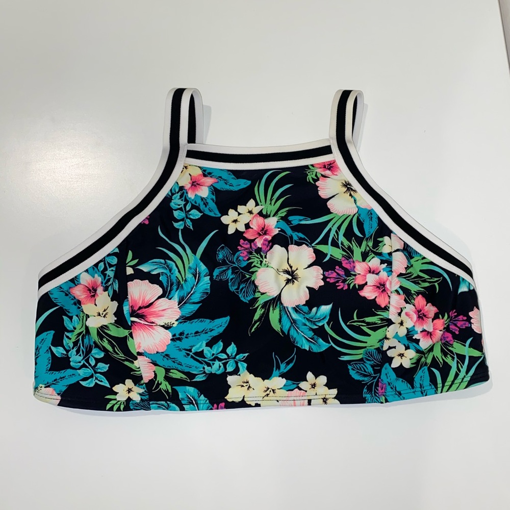 high-neck bikini top